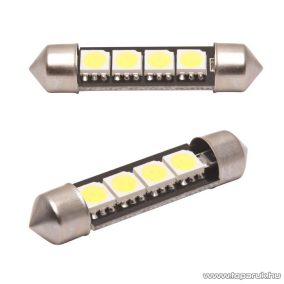   Carguard 4 SMD LED-es sofita izzó rendszám vagy belső tér világítás, fehér, 2 db / csomag (51017)