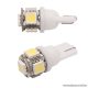 Carguard 5 SMD LED-es T10 izzó rendszám vagy belső tér világítás, fehér, 2 db / csomag (50999) - megszűnt termék: 2015. március