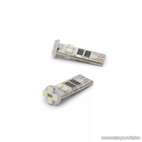   Carguard 8 SMD LED-es T10 izzó rendszám vagy belső tér világítás, fehér, 2 db / csomag (50954)