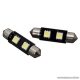 Carguard 2 SMD LED-es izzó rendszám vagy belső tér világítás, Sofita foglalat, 2W, DC12V, CAN-BUS, 2 db / csomag (51015)