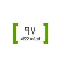 9V-os elem (6F22 méret)