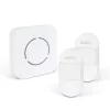 delight 55332WH-2 Digitális elem és vezeték nélküli Kinetic csengő két kültéri egységgel, fehér (hatótávolság: 150 m) 
