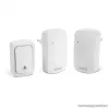 delight 55345WH-2 Digitális KINETIC elem és vezeték nélküli csengő dupla vevőegységgel, fehér (hatótávolság: 100 m)