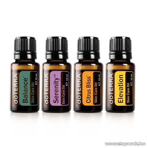 doTERRA Hangulatkezelő csomag, esszenciális olaj csomag (Balance, Serenity, Citrus Bliss, Elevation) 4 x 15 ml