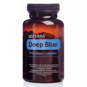   doTERRA Deep Blue Polyphenol Complex, táplálékkiegészítő kurkuma, gyömbér, alma, tömjén, szőlőmag és gránátalma kivonataival