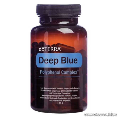 doTERRA Deep Blue Polyphenol Complex, táplálékkiegészítő kurkuma, gyömbér, alma, tömjén, szőlőmag és gránátalma kivonataival