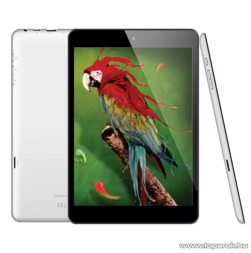 ConCorde tab AMAZON 8GB Tablet 7,85"-os IPS LCD kijelzővel, Android 4.2.2 operációs rendszer, fehér