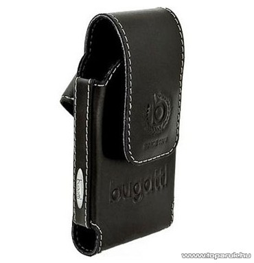 Bugatti Comfort black Apple iPhone 4 álló bőr tok, fekete (007513)