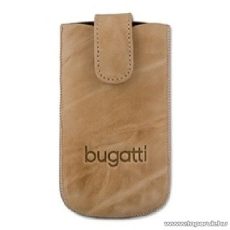 Bugatti SlimCase S bézs színű álló mobiltelefon tok, 6,3cm x 11,4cm (007317)