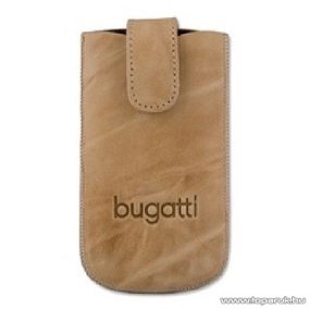  Bugatti SlimCase S bézs színű álló mobiltelefon tok, 6,3cm x 11,4cm (007317)