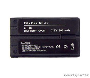 ConCorde for Casio NP-L7 akkumulátor