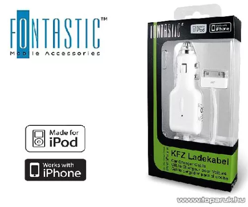 Fontastic iPhone BS-110 autóstöltő 12/24V, szivargyújtó csatlakozó