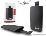   Pierre Cardin H10-10 Slim black univerzális álló mobiltelefon bőrtok, fekete
