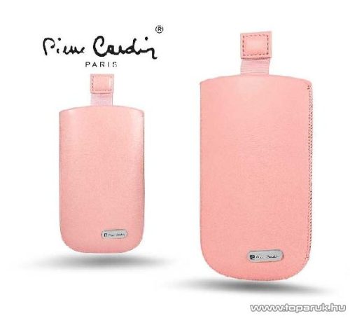 Pierre Cardin H10-10 Slim PINK univerzális álló mobiltelefon bőrtok, rózsaszín