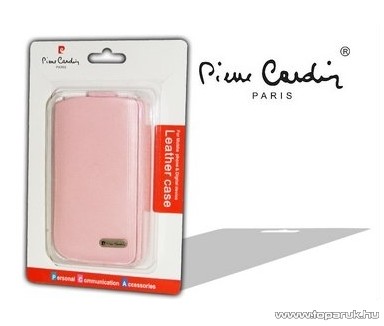 Pierre Cardin H10-10 Slim PINK univerzális álló mobiltelefon bőrtok, rózsaszín