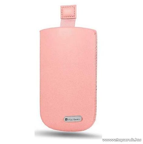 Pierre Cardin H10-10 Slim PINK univerzális álló mobiltelefon bőrtok, rózsaszín