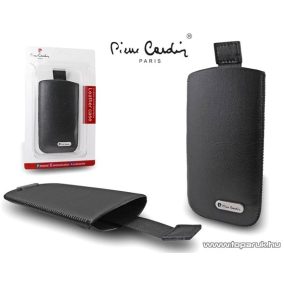   Pierre Cardin H10-14 Slim black univerzális álló mobiltelefon bőrtok, fekete