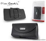   Pierre Cardin Classic TS01 univerzális fekvő mobiltelefon bőrtok, fekete