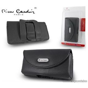   Pierre Cardin Classic TS01 univerzális fekvő mobiltelefon bőrtok, fekete