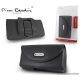 Pierre Cardin Classic TS03 univerzális fekvő mobiltelefon bőrtok, fekete