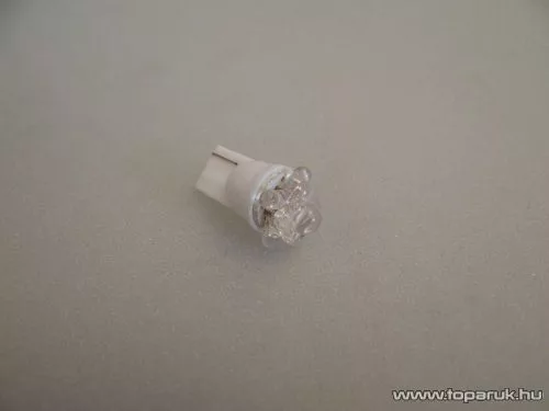 5 LED-es, 360 fokban világító, normál 5W-os helyzetjelző led helyére, beltér, vagy rendszámtábla megvilágítására (LD24-W5W) - készlethiány