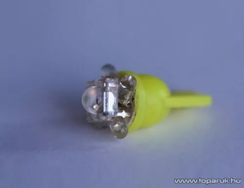 5 LED-es, 360 fokban világító, normál 5W-os helyzetjelző led helyére, beltér, vagy rendszámtábla megvilágítására (LD24-W5W) - készlethiány