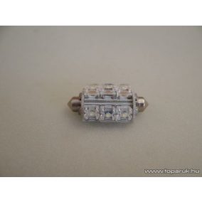   9 Piranha LED-es, 270 fok látószögű beltéri, vagy rendszámtábla megvilágító led, 12V, 8 W, jégfehér (LD22-C5W)