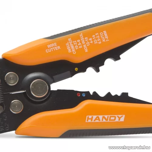 Handy Kábelblankoló, krimpelő és vágó fogó, ötvözött acél (10224)
