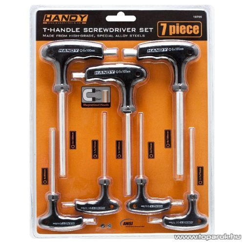 Handy 7 db-os "T" csavarhúzó készlet (10705) - készlethiány