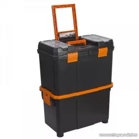  Handy Húzható, többrészes műanyag szerszámláda, 460x260x625mm (10932)