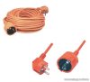 HOME NVC 2-10/OR Hálózati hosszabbító kábel, 10 m, narancs