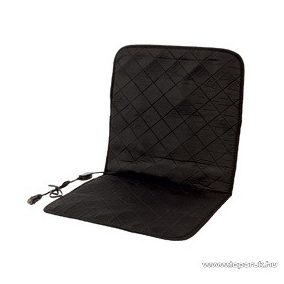   SAL 90205 Autós fűthető ülésvédő, 12V-os, szivargyújtós, fekete