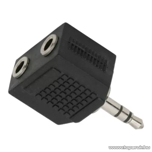 USE 3,5 mm sztereó dugó - 2 x 3,5 mm sztereó aljaztátalakító, Jack elosztó (AC 16X)