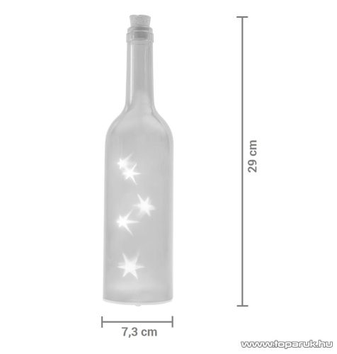 ARTI CASA EDC 0361 Beltéri LED-es, elemes díszüveg, beépített LED fényfüzérrel, 4 db / csomag
