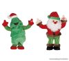 ARTI CASA EDC 9234/FM Karácsonyi éneklő, táncoló fenyőfa és Mikulás figurák, 2 db / csomag