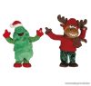 ARTI CASA EDC 9234/FR Karácsonyi éneklő, táncoló fenyőfa és rénszarvas figurák, 2 db / csomag