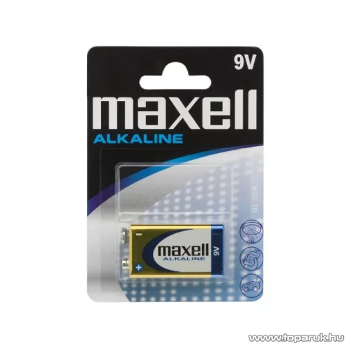 maxell / AgfaPhoto AF 6LR61 Tartós 9V-os elem, E, 6LR61, Alkaline