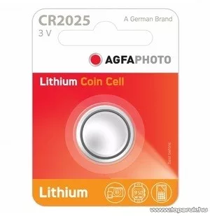Maxell 18741 / AgfaPhoto AF CR2025 gombelem, 3V, lítium, 5 db / csomag