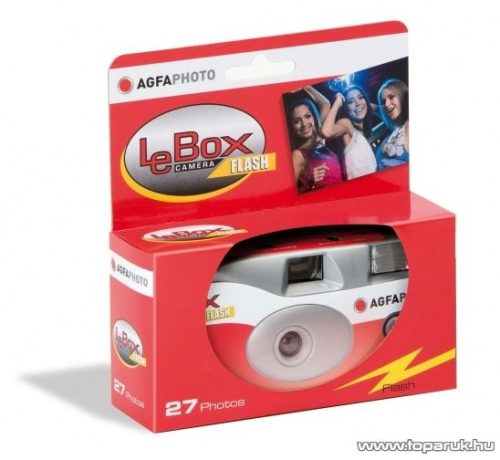 AgfaPhoto AF LeboxF Egyszerhasználatos fényképező vakuval - megszűnt termék: 2016. szeptember
