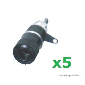   USE BA 2/BK Banán aljzat, beépíthető, műanyag ház, fekete, 5 db / csomag