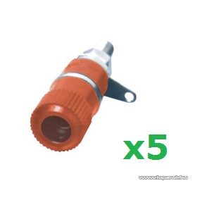   USE BA 2/RD Banán aljzat, beépíthető, műanyag ház, piros, 5 db / csomag