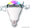 SAL BL 05 Multifunkciós LED fényforrás (zenélő okoségő), diszkólámpa funkcióval, 7 in 1, fehér + 7 szín, E27, 6W fényforrás, 3W hangszóró teljesítmény