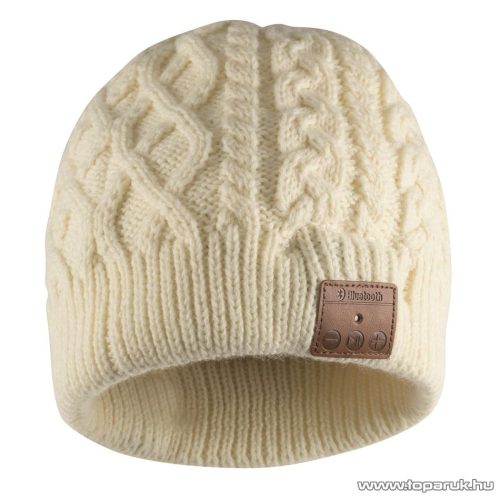 SAL BTH 031/CREAM Beépített akkumulátoros bluetooth sztereó okos sapka (headset), krém