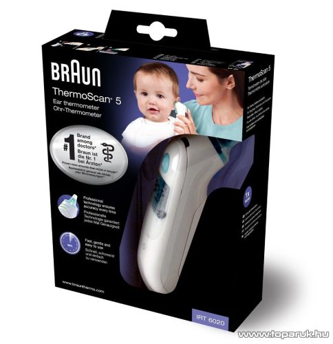 Braun IRT 6020 ThermoScan 5 infravörös fülhőmérő