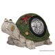 HOME EDC 6569 Napelemes kerti lámpa, világító szolár figura, 16 x 10 x 10,5 cm, csiga / teknős