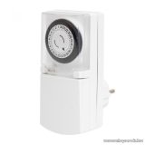   HOME 0768H Mechanikus kültéri napi időzítő óra (kapcsolóóra), fehér