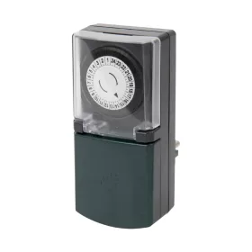   HOME 0768H Mechanikus kültéri napi időzítő óra (kapcsolóóra), fekete