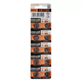 Maxell LR1130 alkáli gombelem (AG 10), 1,5V, 10 db / csomag
