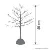 HOME KAD 33 Beltéri Mikro LED-es asztali dísz, fa, 112 db meleg fehér színnel világító mikro LED-del