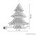 HOME KID 707 Beltéri LED-es akril Karácsonyfa dekoráció (asztaldísz), 30 db hideg fehér fényű leddel